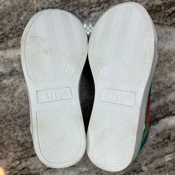 Matilda Jane MJC, Finish Line Pom Pom Striped Sneaker, Girl Toddlers 11 - Picture 6 of 10